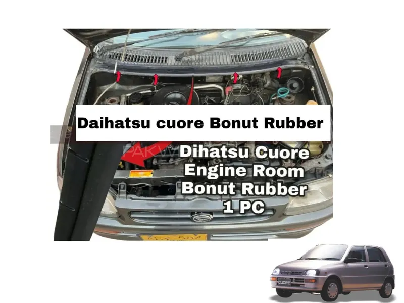 Daihatsu Cuore Engine Room Rubber / Bonet Rubber ( 1 ) Piece Image-1