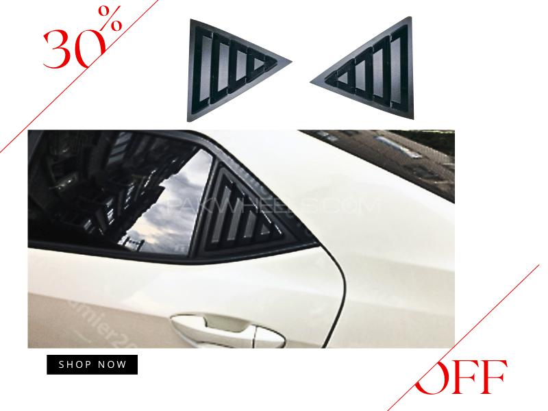 Buy Quarter Glass Louvers for Toyota Corolla Fine Quality with Double ...