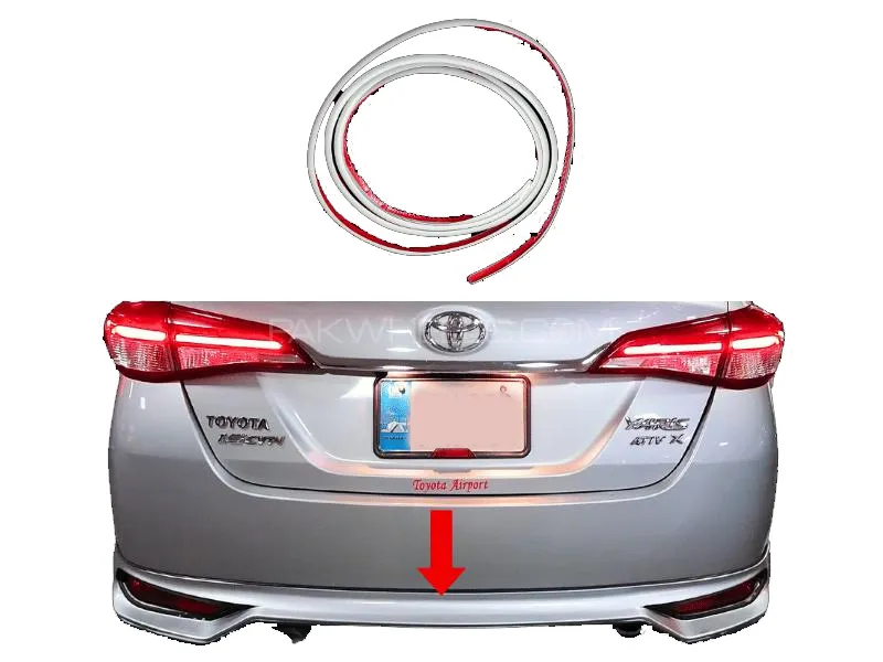 Car Body Kit Special Molding (Gola) with 3M Tape and Cut Design for Easy Installation - Silver