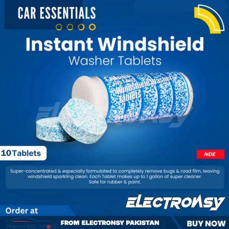 Car Windshield Cleaner Tablets 10Pcs Image-1