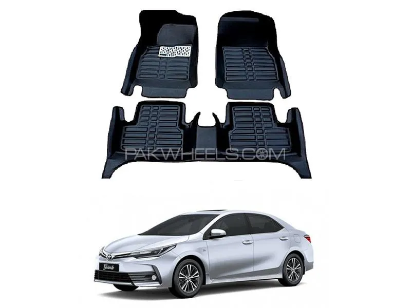 5D Floor Mat For Toyota Corolla 2014-2023 - Black Image-1