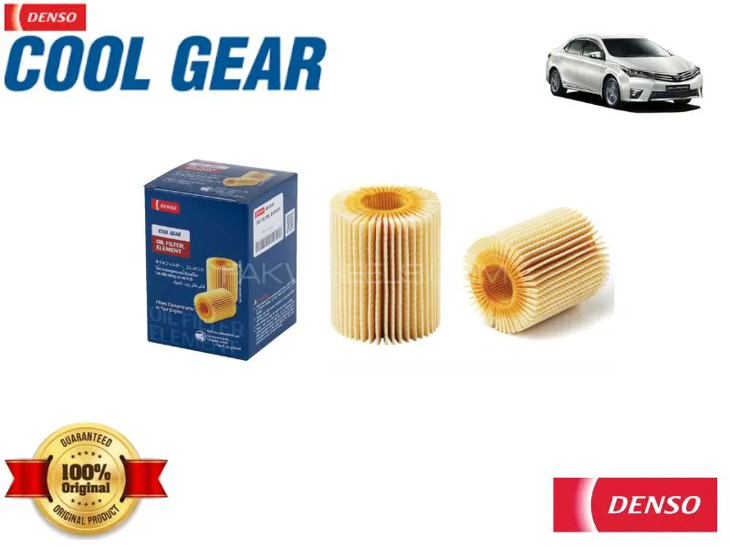 Toyota Corolla Altis 2014-2018 Denso Oil Filter - Genuine Cool Gear Image-1