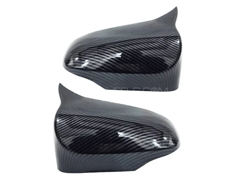 Batman Style Side Mirrors Cabron Covers for Toyota Corolla 2015 - 2024 - 1Pair Image-1