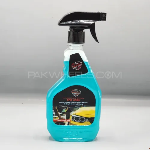 MEGA SHINE Max Revive Waterless Car Wash With Free Mist Microfiber Glove And Magnet Microfiber Cloth Image-1