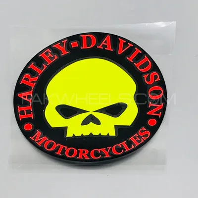 Premium Quality Custom Sticker Sheet For Car & Bike Embossed Style HARLEY DAVIDSON Image-1