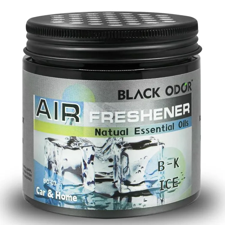 BLACK ODOR Gel Air Freshener - B-K ICE  (180 gm)