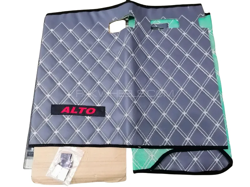 Suzuki Alto 7D Vinyle Dashboard Mat in Gray Color Cross Stiched - 1PC Suzuki Alto 7D Vinyle Dashboard Mat in Gray Color Cross Stiched - 1PC Image-2