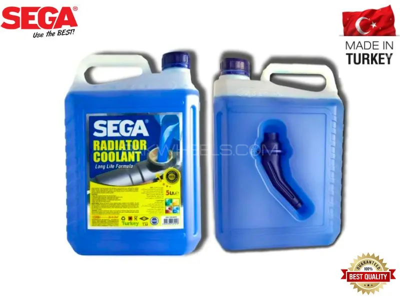 Blue Coolant Sega Made in Turkey - 5 Litre with Pouring Funnel