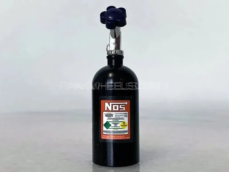 Universal Car Perfume Metal Simulation Nitrogen Bottle Black Accessory Nos Bottle for Car 1 Pc Image-1