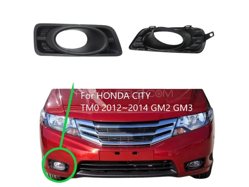 Honda City Fog Lamp Cover Black | 2014-2020 | 1Pair - Covers Only Honda City Fog Lamp Cover Black | 2014-2020 | 1Pair - Covers Only Image-3