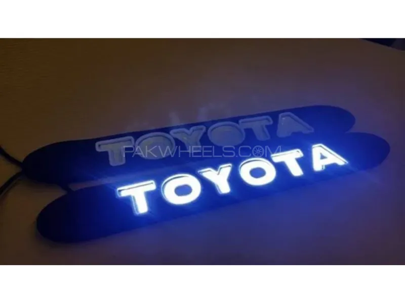 Toyota Flexible White LED DRL Pair - Daytime Running Lights | Car Styling Led Day Light | DRL Lamp Image-1