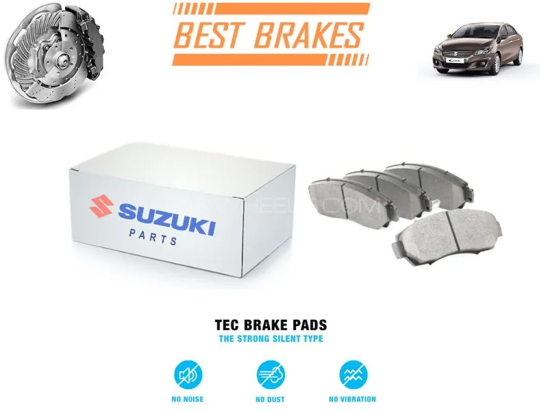 Suzuki Ciaz 2017-2020 TEC Brake Pads - High Quality Brake Parts Image-1