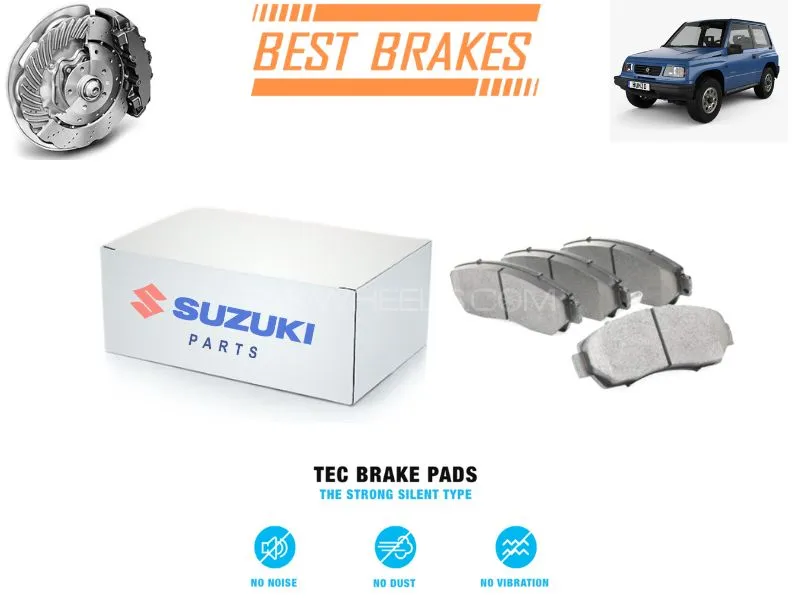 Suzuki Vitara 3 door 2005-2016 TEC Brake Pads - High Quality Brake Parts Image-1