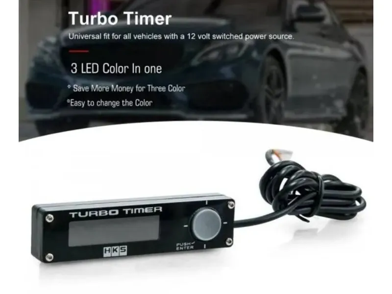HKS Type-0 Digital Display Auto Car Turbo Timer Control Turbine Protector Image-1