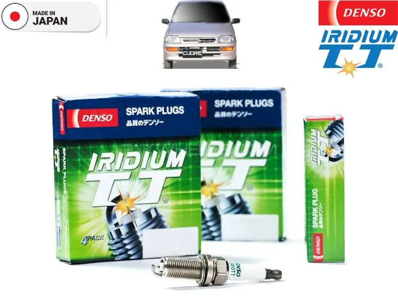 Daihatsu Cuore Denso Iridium Twin Tip Spark Plugs 3 Pcs - Better Fuel Economy