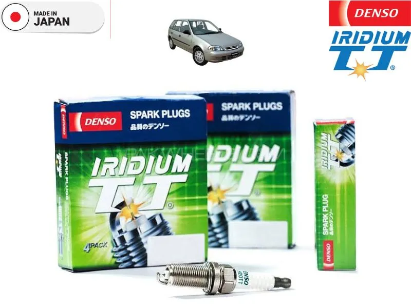 Suzuki Cultus 2000-2007 Denso Iridium Twin Tip Spark Plugs 3 Pcs - Better Fuel Economy Image-1