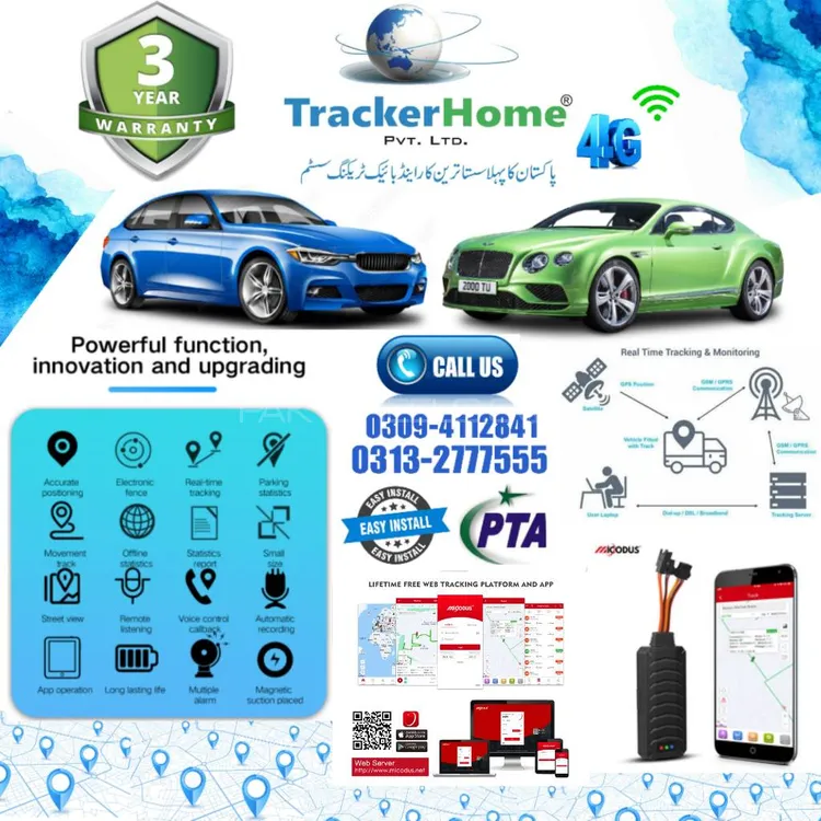 Protect Your Car with 4G Tracker. Real-Time Tracking for Pea Image-1