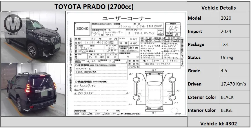 Toyota Prado 2020 for Sale in Karachi Image-1