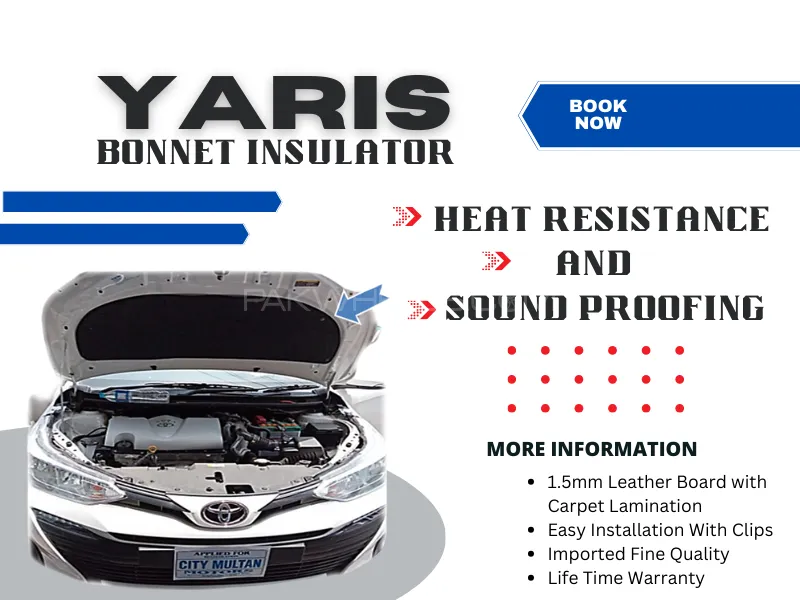 Toyota Yaris | Bonnet Insulator | Heat & Sound Proofing | Toyota Yaris Image-1