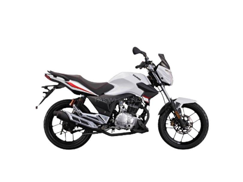 Derbi STX 150 Side Profile(Right) White