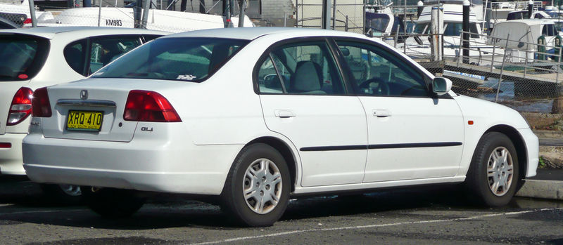 Honda Civic Exterior Rear Side View