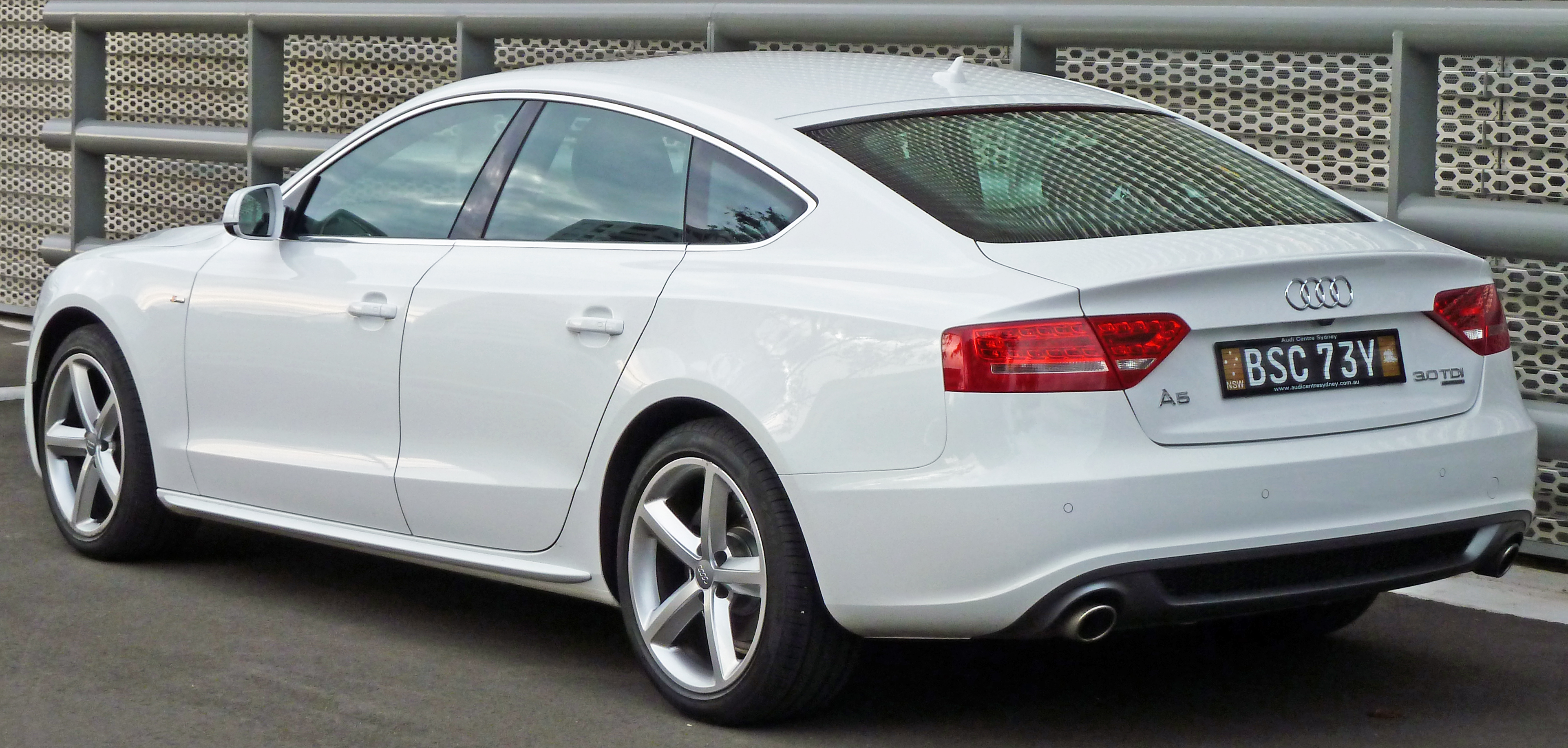Audi A5 1st Generation Exterior Rear Side View