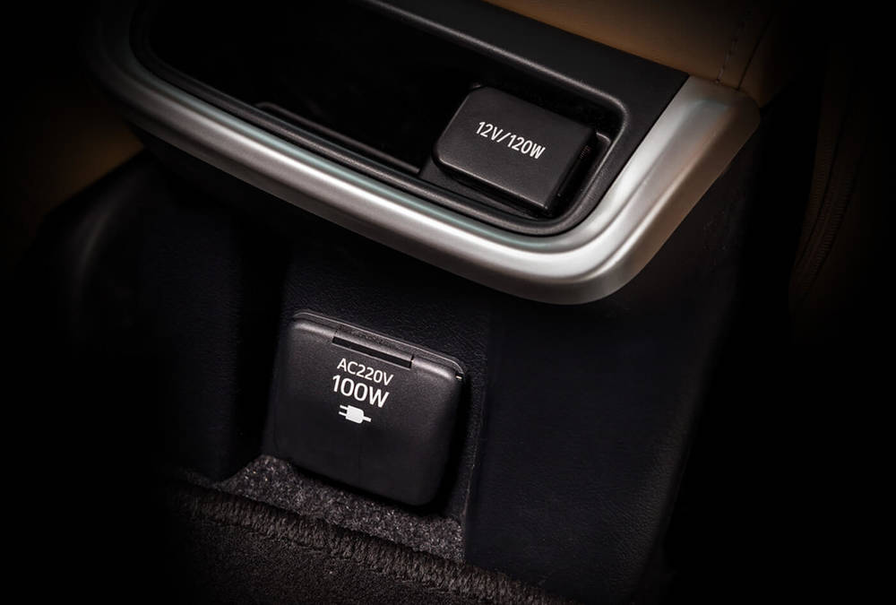 Toyota Fortuner Interior Smart Charging Connectors