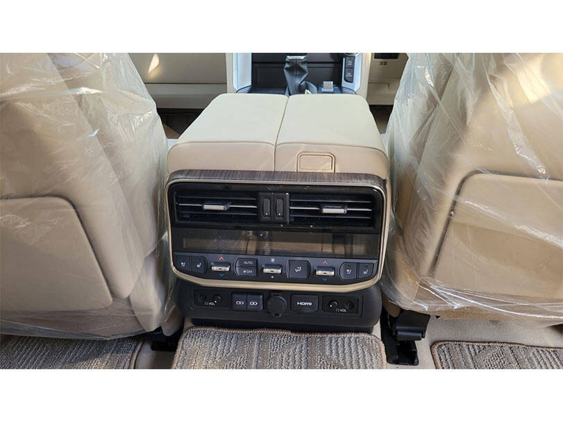 Toyota Land Cruiser 2024 Interior Rear Climate Control