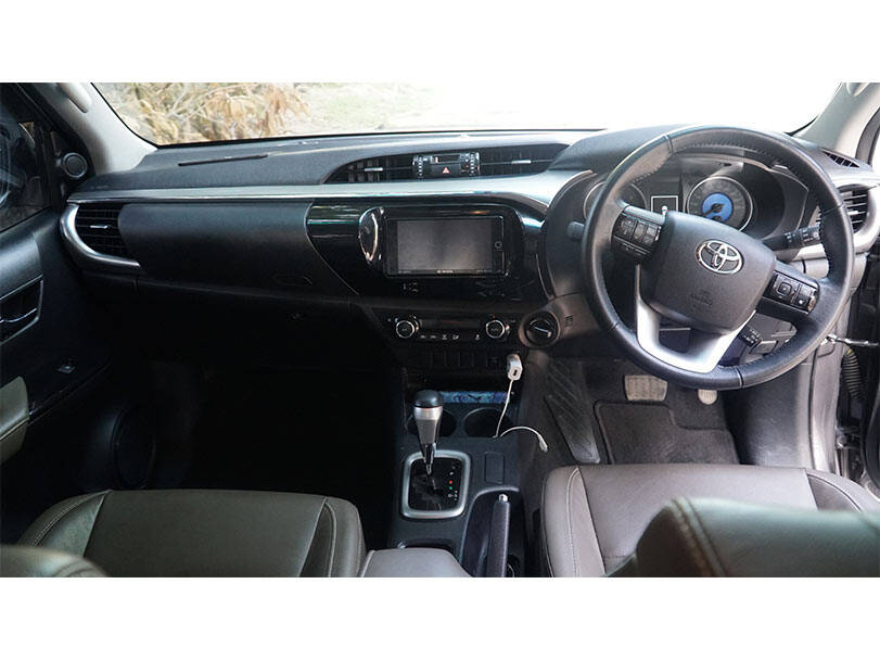 Interior of Toyota Hilux Vigo 2023