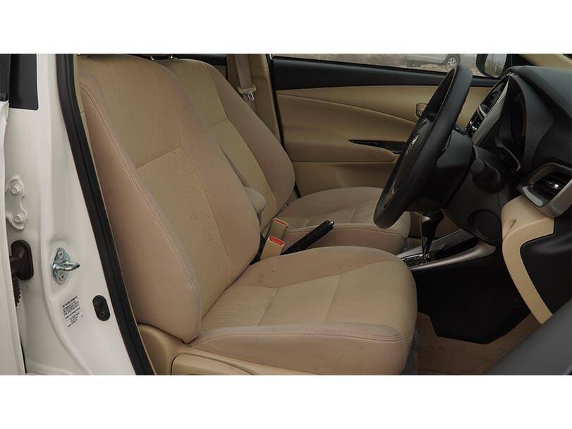 Toyota Yaris Interior Front Seats